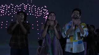 Special Drone Show at Andhra King Taluka Trailer Launch Event | Ram Pothineni