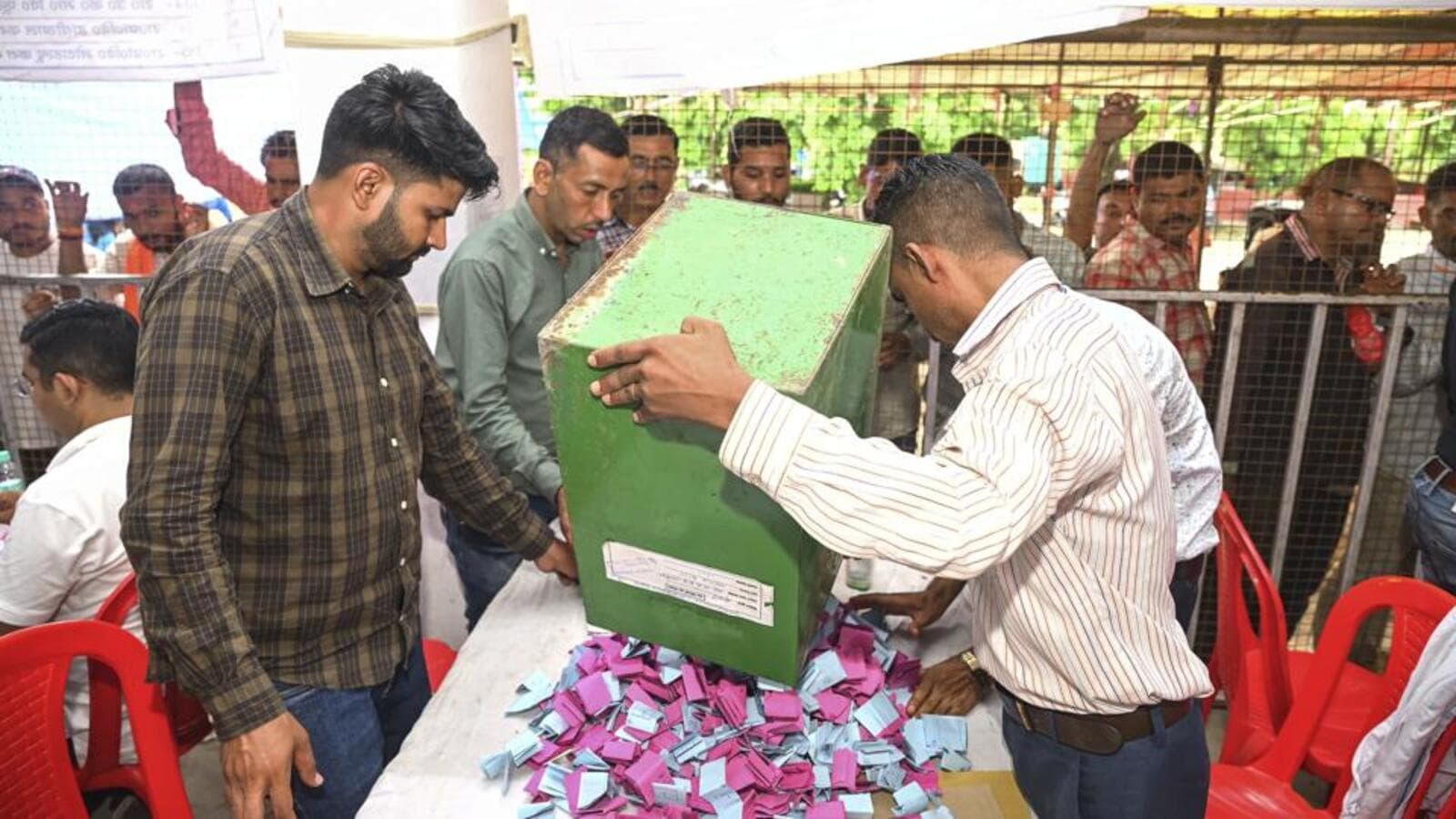 Counting of panchayat elections in Telangana is going on