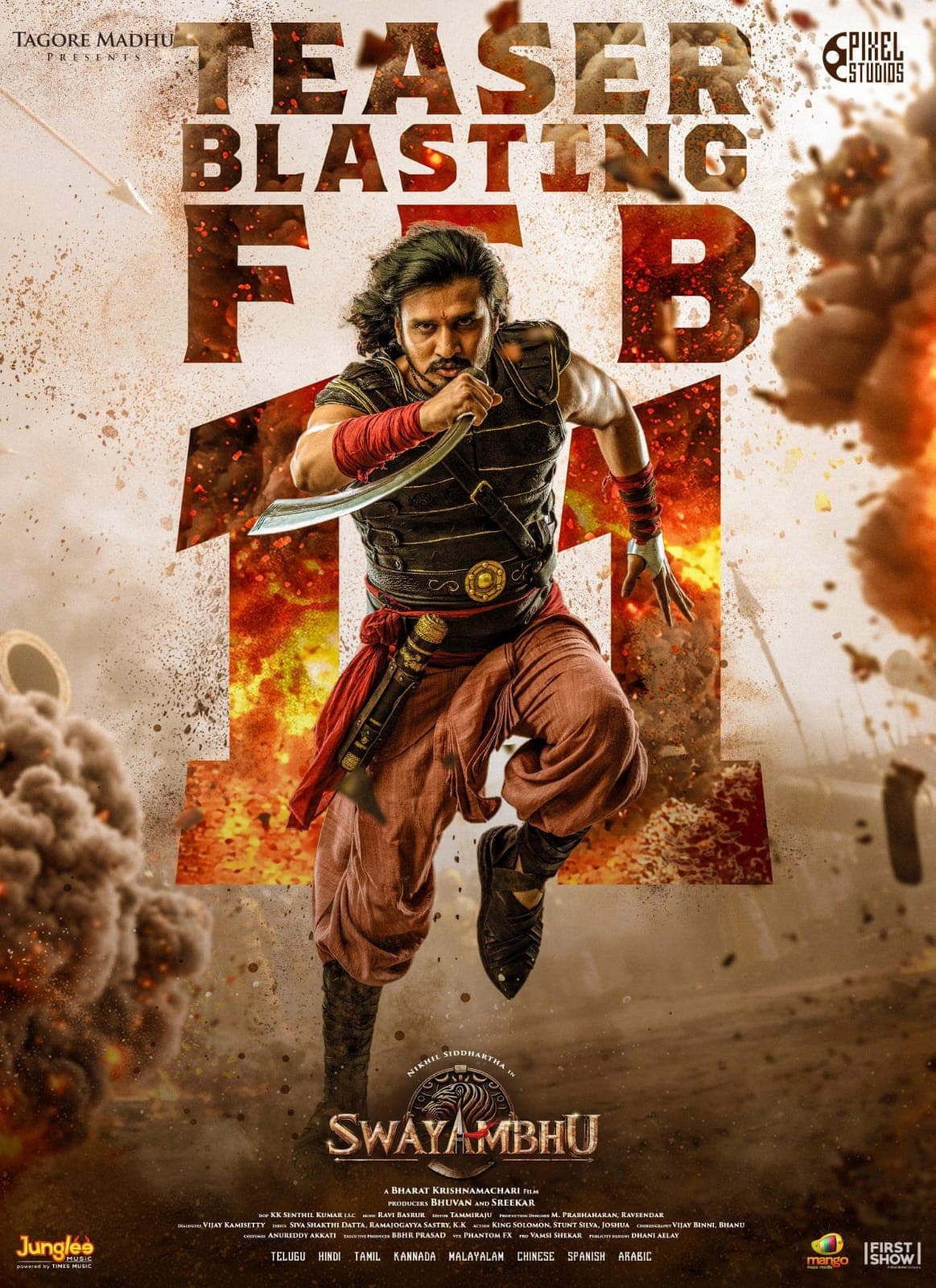 Nikhil Siddhartha’s Swayambhu Teaser to Drop on February 11!